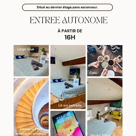 L'appart&bleu studio climatisation mobile LʼArbresle Extérieur photo